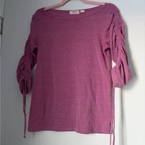 Anthropologie Mauve Long Sleeve Top